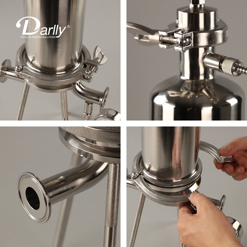 Darlly Single-Round/Multi-Round Sanitary Liquid Filter Housings